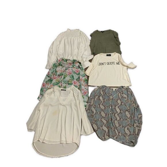 Nordstrom Aqua Minkpink Decker Waverly Grey Designer Wholesale Tops Lot 6 #9 - Picture 1 of 3